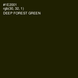 #1E2001 - Deep Forest Green Color Image